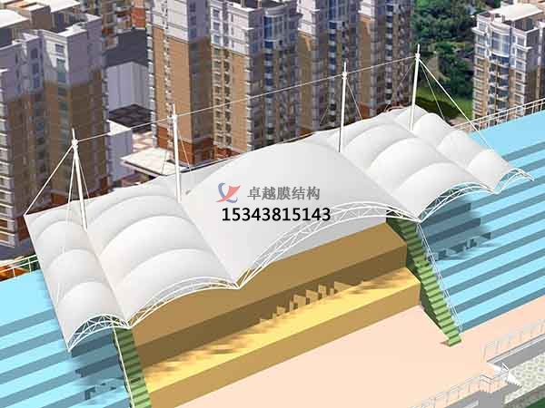 樂山市<font color='red'>張拉膜結構</font>看臺【工程案例】生產廠家
