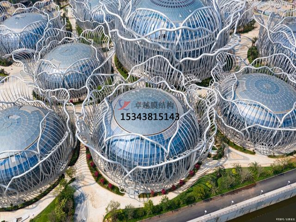 ETFE膜結(jié)構(gòu)項目【海南海口?；◢u會議中心】正在施工中