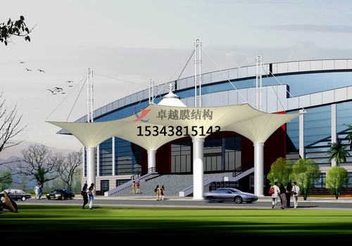 膜結(jié)構(gòu)大門、建筑入口效果圖
